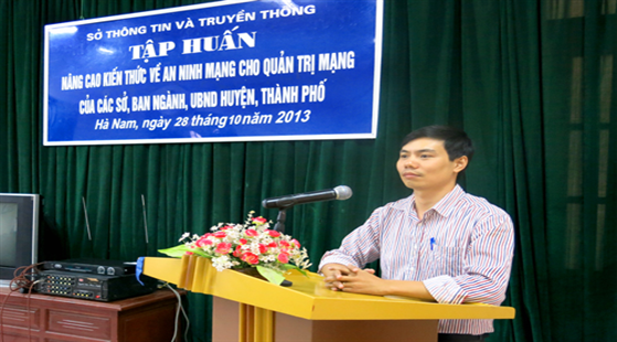 Tập huấn nâng cao kiến thức về an ninh mạng cho tỉnh Hà Nam